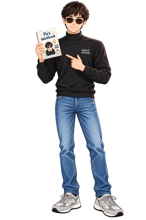 Pa holding the 100 Situations workbook